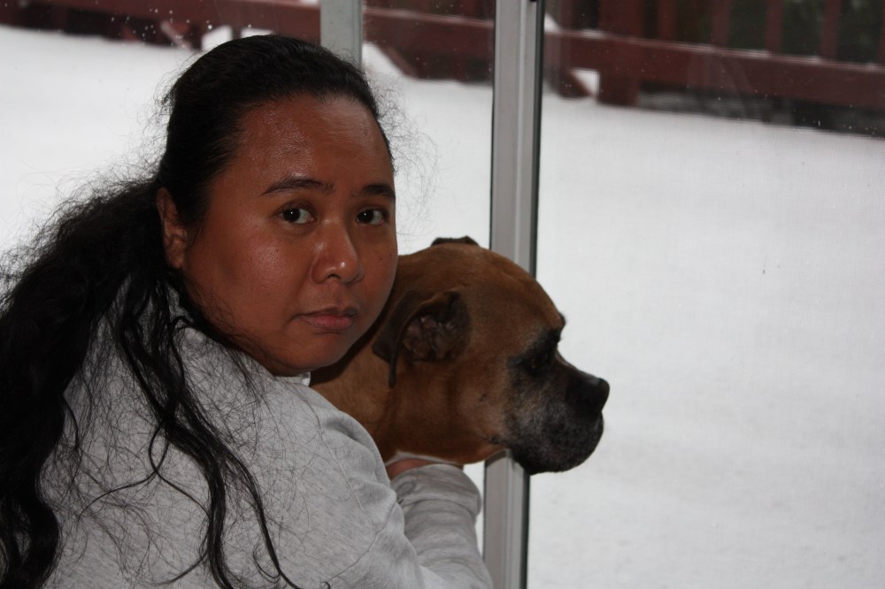 Cynthia, "Oh boy.  We did get caught".